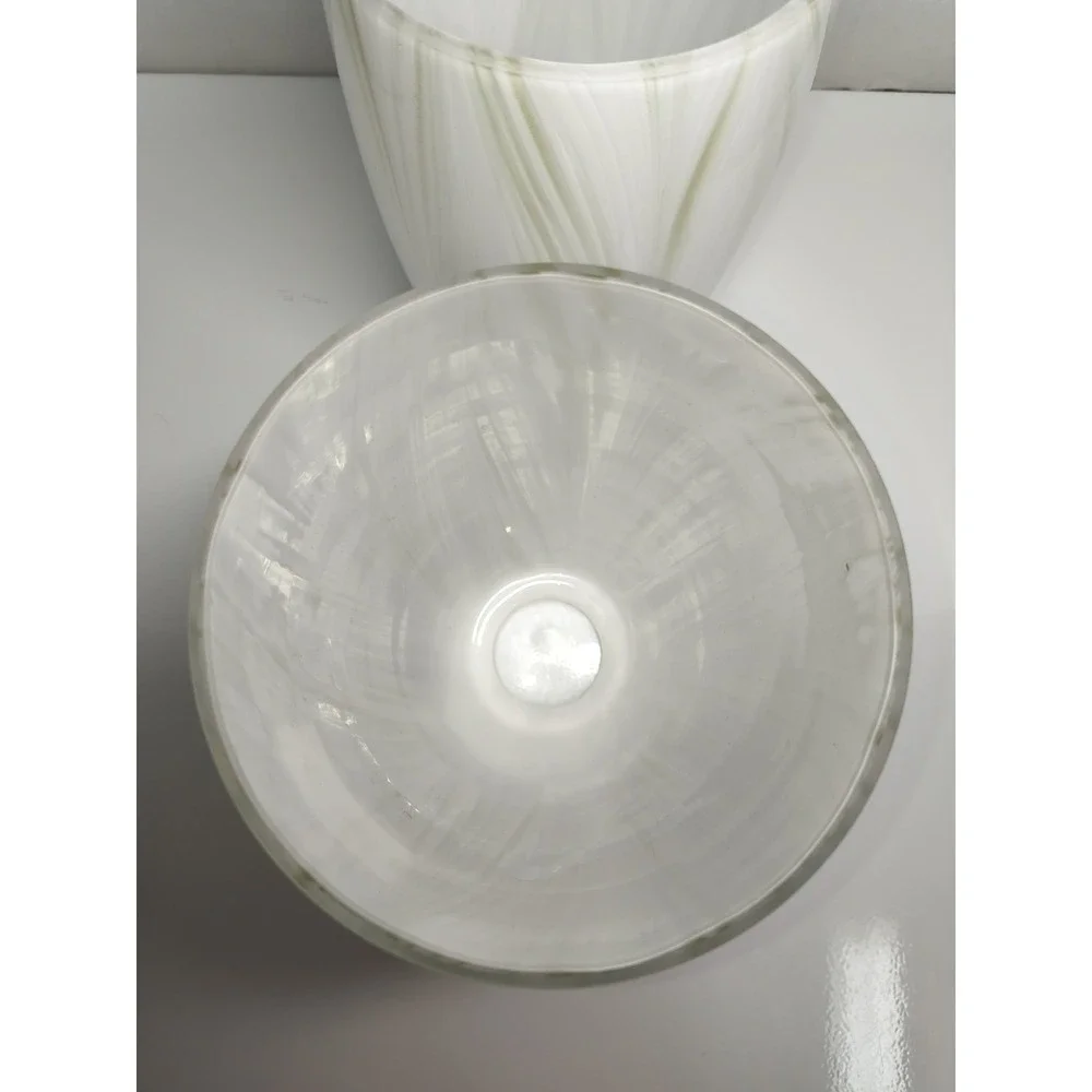 NEW Style Selections Champagne Opal Shimmer Glass Pendant Light Shade Set Of 2